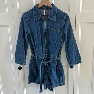 Free People Denim Romper